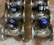 VAN ĐIỆN TỪ INOX 304 MẶT BÍCH PN16 AC220V / DC24V