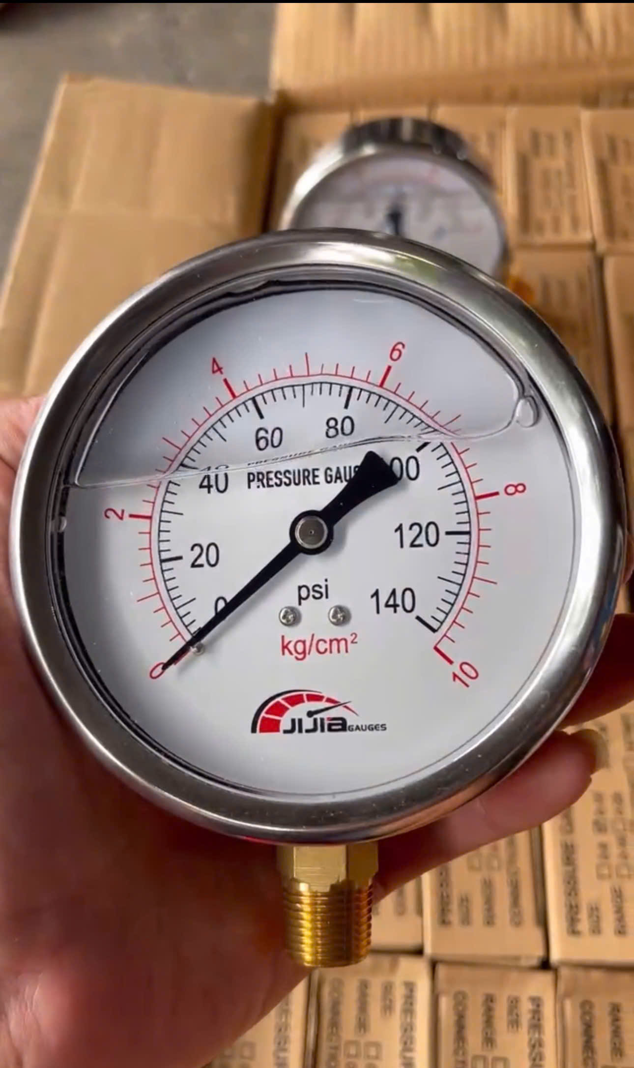 ĐỒNG HỒ ÁP SUẤT JIJIA MẶT DẦU