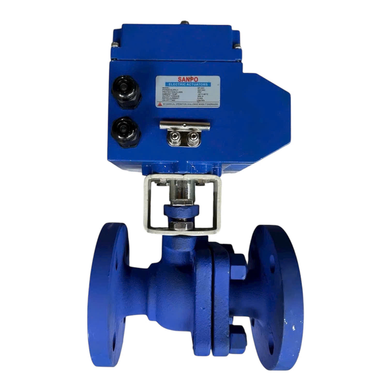 VAN BI 2PC GANG MẶT BÍCH PN 16 ĐIỆN SANPO MALAYSIA
