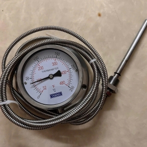 ĐỒNG HỒ NHIỆT ĐỘ DÂY 3M D100 QUE DÀI L150MM YAMAKI 