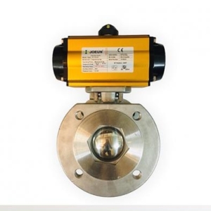 Van bi 1PC inox 304 nối bích khí nén