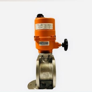 Van bi 1PC inox nối bích điều khiển điện