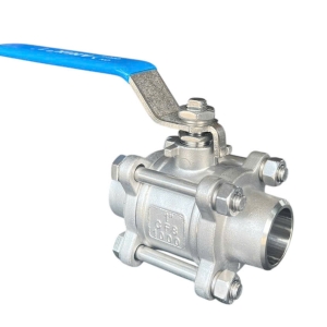 VAN BI 3 MẢNH INOX 304 NỐI HÀN TAY GẠT AFBV