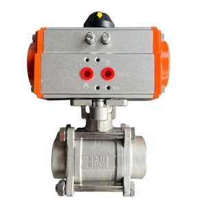 VAN BI 3 PC INOX 304 NỐI REN KST KHÍ NÉN 