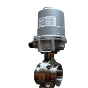 VAN BƯỚM INOX 316 NỐI CLMAP ĐIỀU KHIỂN ĐIỆN AC220V