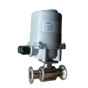 VAN BI 2 THÂN  INOX 316 NỐI CLAMP ĐIỀU KHIỂN ĐIỆN DC24V