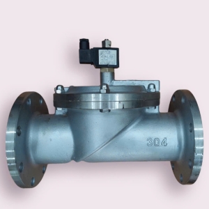 VAN ĐIỆN TỪ NƯỚC INOX 304 MẶT BÍCH DFD HEWCHO 