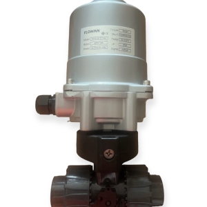 Van bi nhựa đóng mở điện DC24V 
