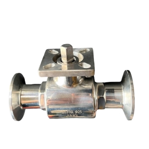 VAN BI 2PC INOX VI SINH CÓ ĐẾ NỐI CLAMP