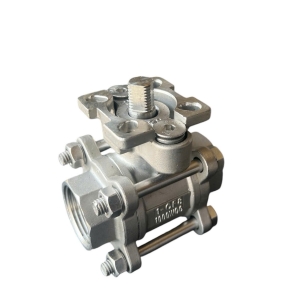VAN BI 3PC INOX 304 NỐI REN CÓ ĐẾ